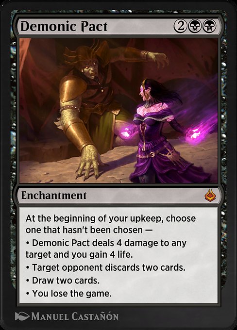 Demonic Pact from Amonkhet Remastered