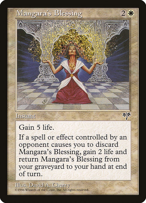 Mangara's Blessing highlighted card art