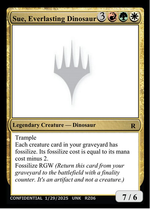 Sue, Everlasting Dinosaur highlighted card art