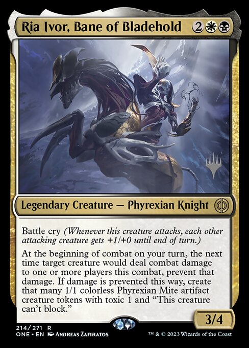 Ria Ivor, Bane of Bladehold from Phyrexia: All Will Be One Promos