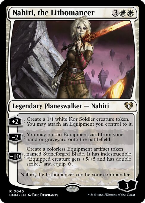 Nahiri, the Lithomancer from Commander Masters