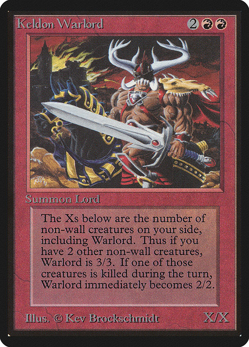 Keldon Warlord from Limited Edition Beta