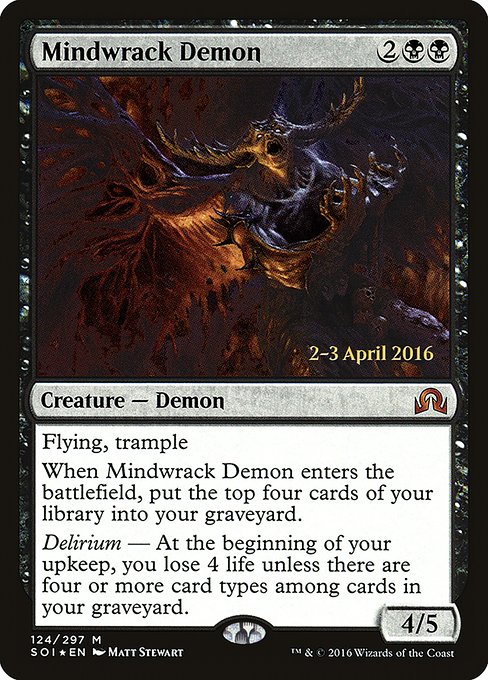 Mindwrack Demon from Shadows over Innistrad Promos