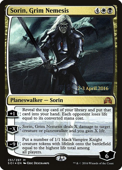 Sorin, Grim Nemesis from Shadows over Innistrad Promos