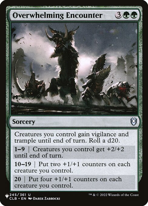 Overwhelming Encounter highlighted card art