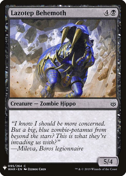 Lazotep Behemoth highlighted card art