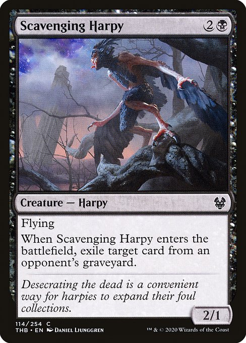 Scavenging Harpy highlighted card art