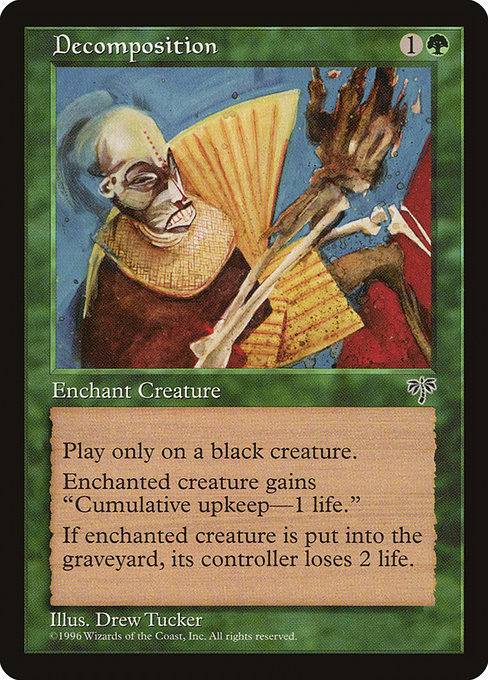 Decomposition highlighted card art