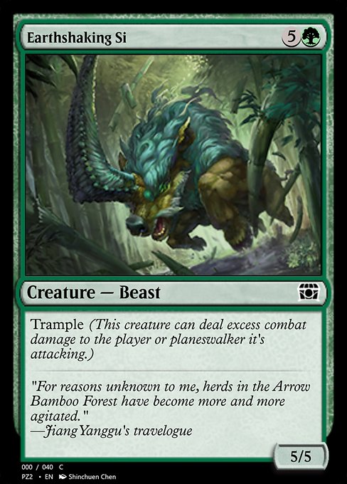 Earthshaking Si highlighted card art