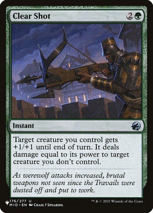 Clear Shot from The List