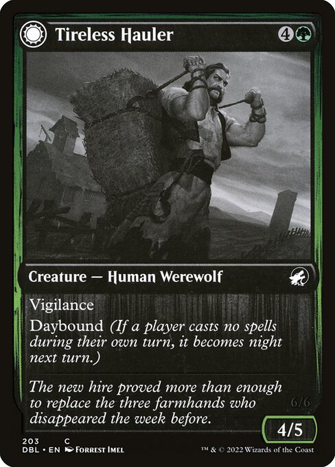 Tireless Hauler // Dire-Strain Brawler from Innistrad: Double Feature