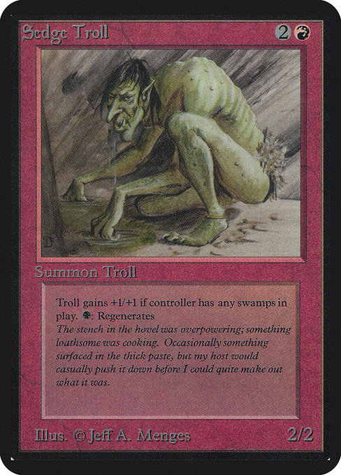Sedge Troll from Limited Edition Alpha