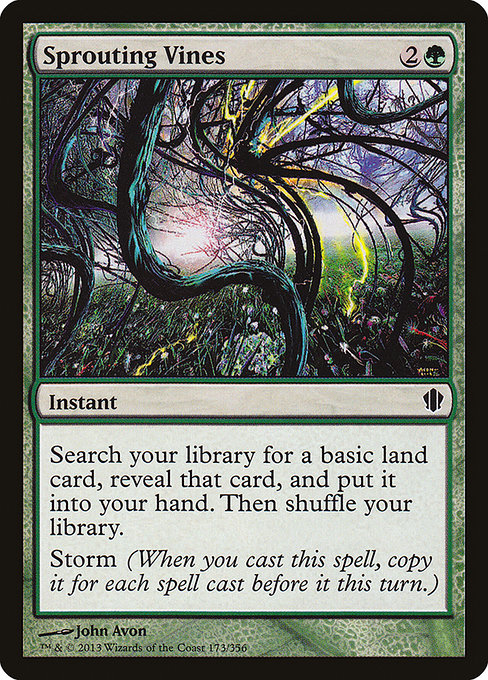 Sprouting Vines highlighted card art