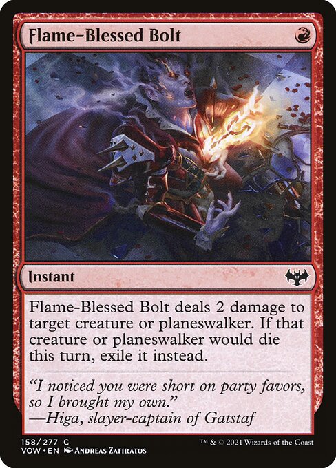 Flame-Blessed Bolt from Innistrad: Crimson Vow