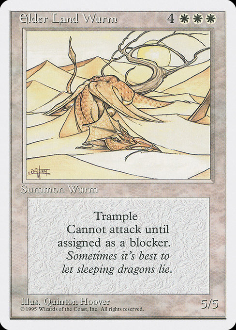 Elder Land Wurm from Fourth Edition