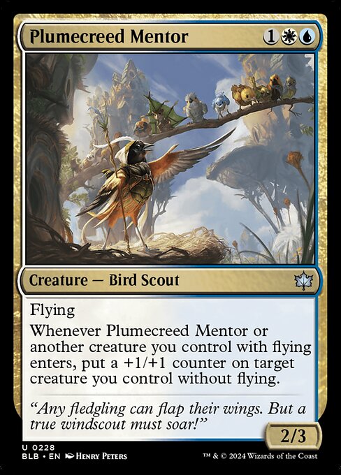 Plumecreed Mentor highlighted card art