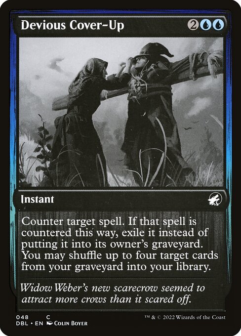 Devious Cover-Up highlighted card art
