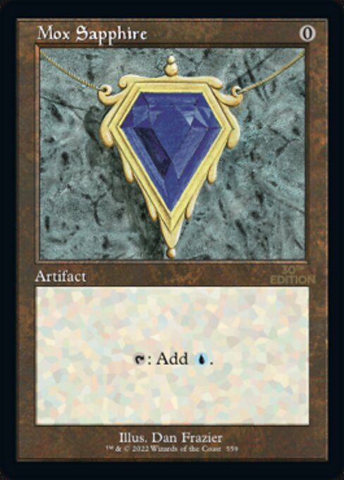 Mox Sapphire highlighted card art