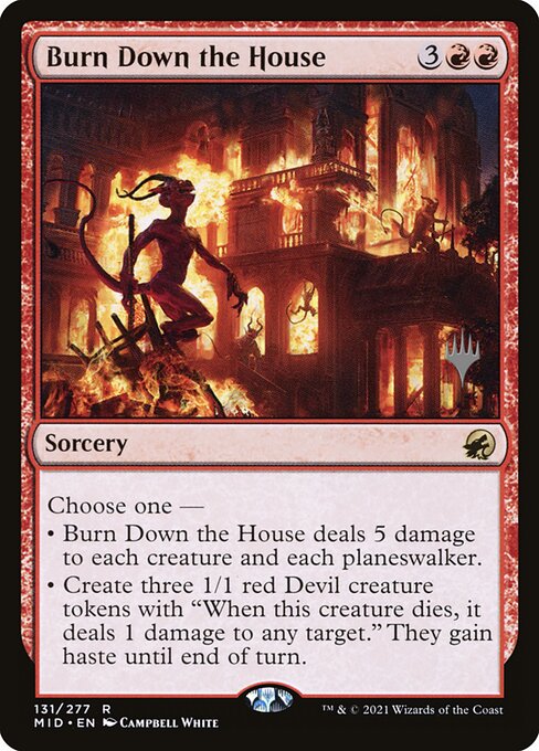 Burn Down the House from Innistrad: Midnight Hunt Promos