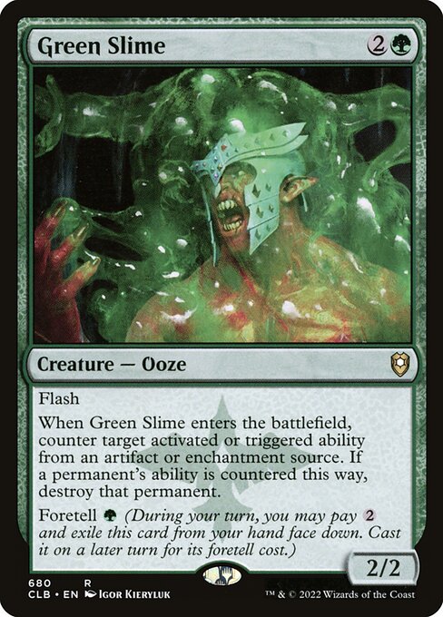 Green Slime highlighted card art