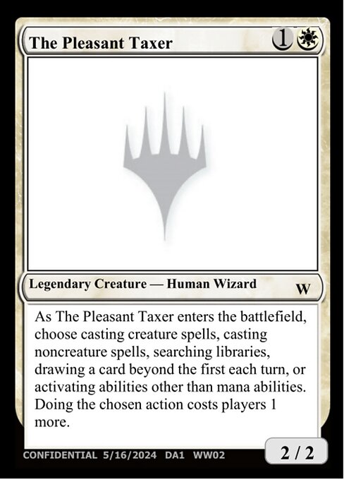 The Pleasant Taxer highlighted card art