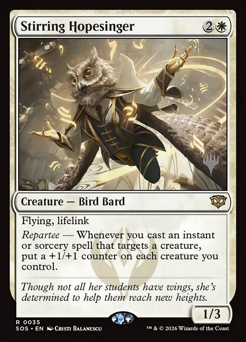 Stirring Hopesinger from Secrets of Strixhaven Promos