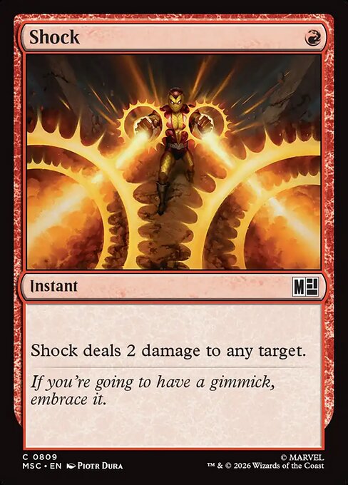 Shock highlighted card art