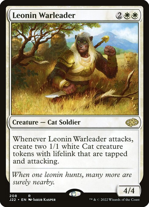 Leonin Warleader highlighted card art