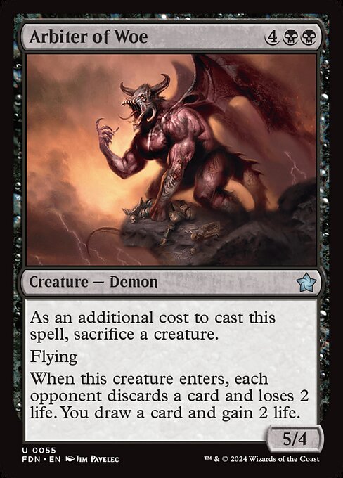 Arbiter of Woe highlighted card art