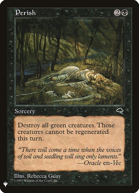 Perish highlighted card art