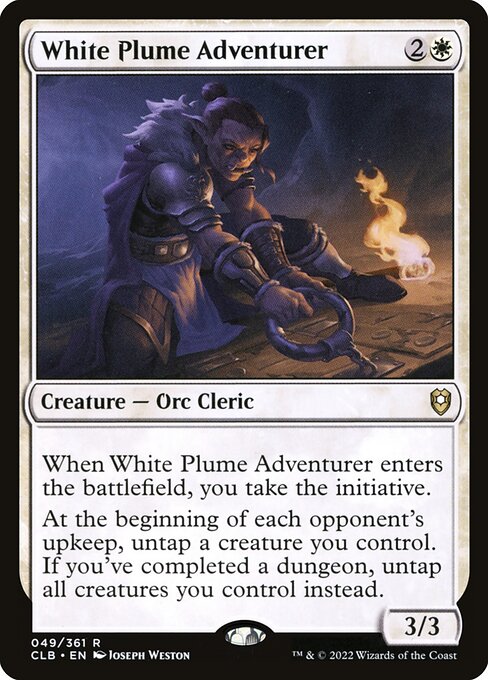 White Plume Adventurer from Commander Legends: Battle for Baldur's Gate