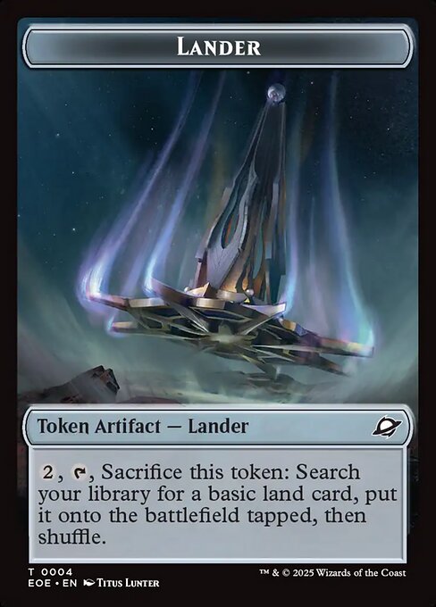 Lander from Edge of Eternities Tokens