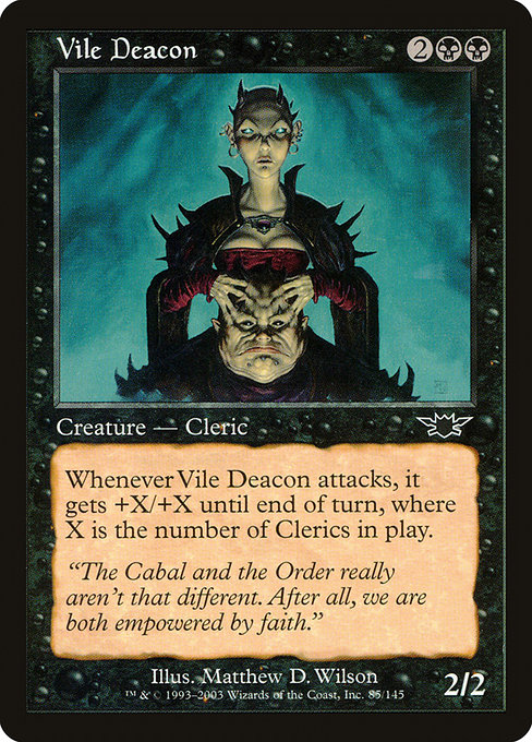 Vile Deacon highlighted card art