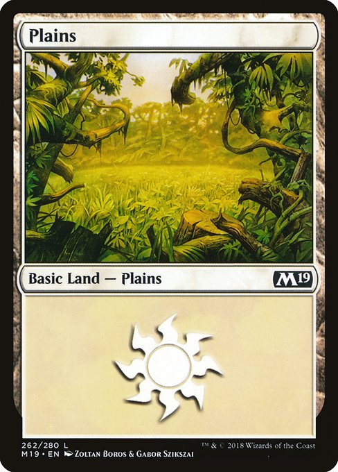 Plains from Core Set 2019