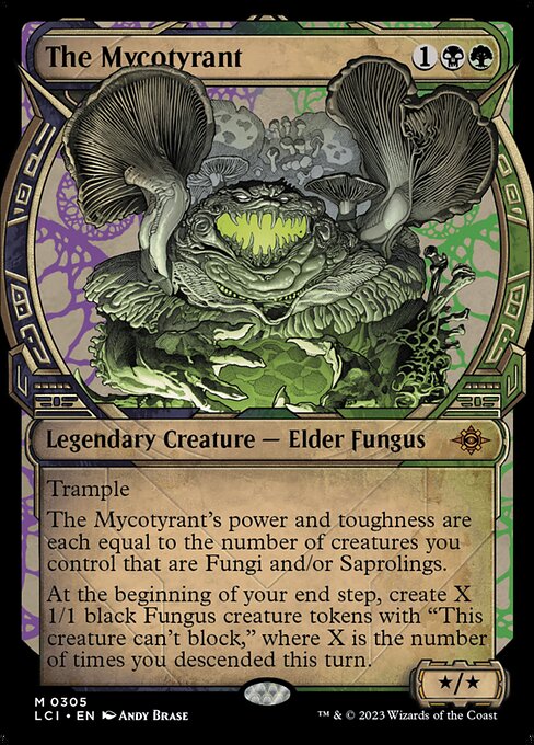The Mycotyrant highlighted card art
