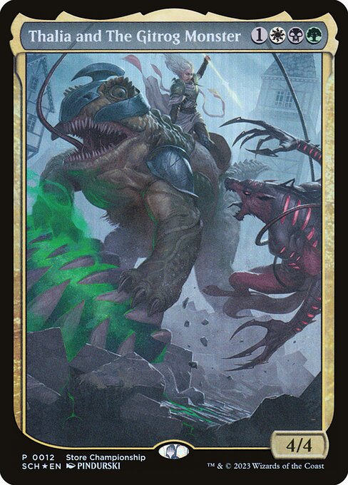 Thalia and The Gitrog Monster highlighted card art