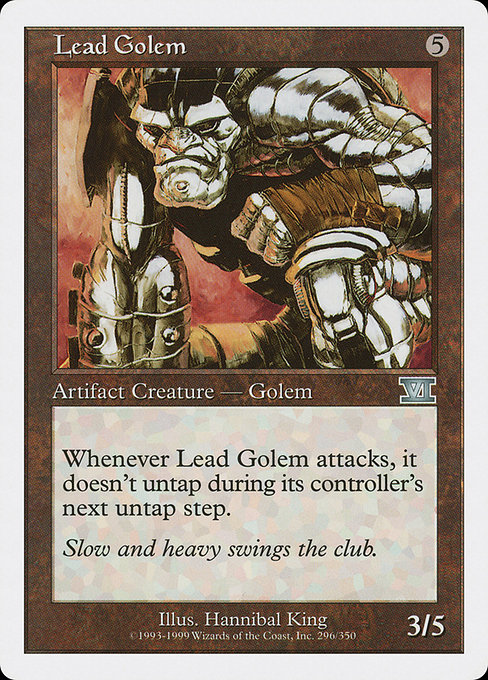 Lead Golem highlighted card art