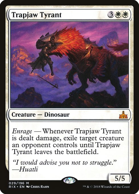 Trapjaw Tyrant from Rivals of Ixalan