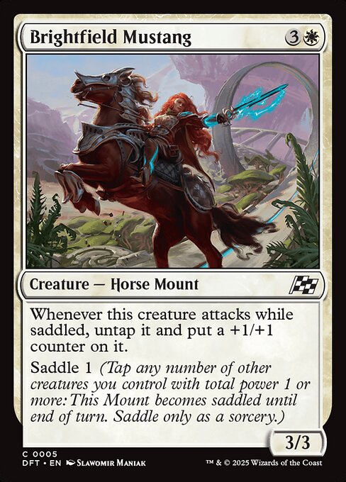 Brightfield Mustang highlighted card art