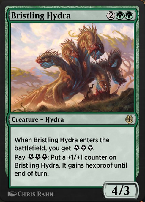 Bristling Hydra highlighted card art