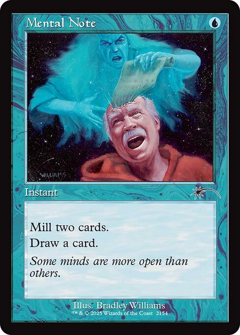 Mental Note highlighted card art