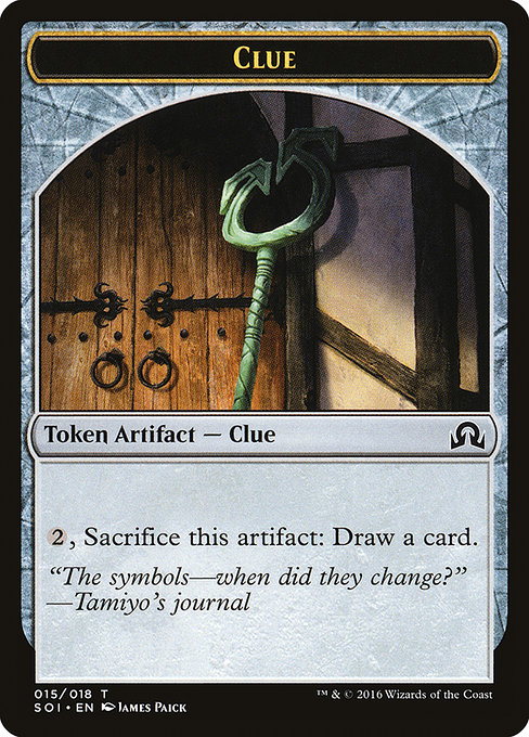 Clue from Shadows over Innistrad Tokens