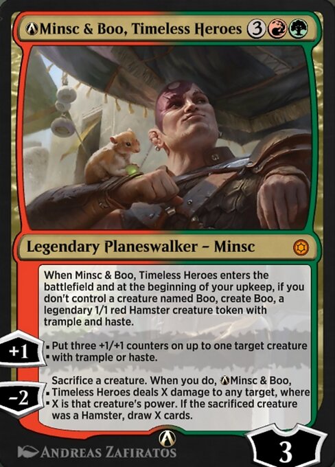 A-Minsc & Boo, Timeless Heroes highlighted card art