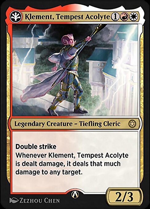 Klement, Tempest Acolyte highlighted card art