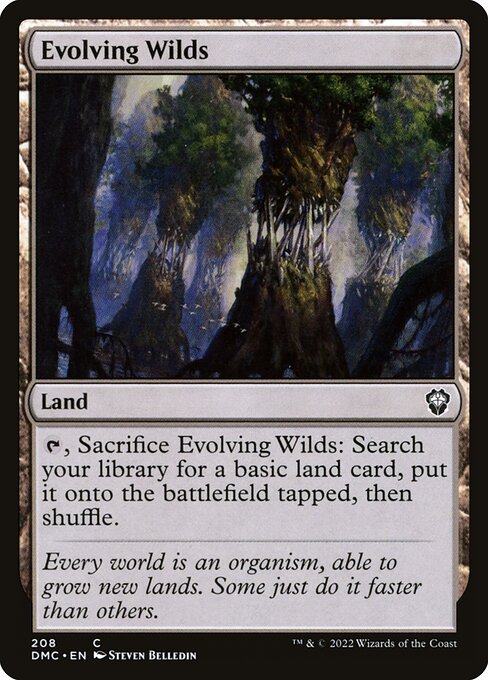 Evolving Wilds from Dominaria United Commander