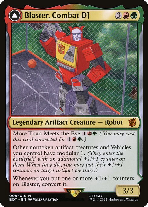 Blaster, Combat DJ // Blaster, Morale Booster from Transformers