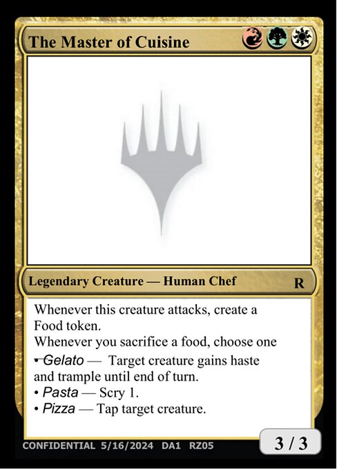 The Master of Cuisine highlighted card art