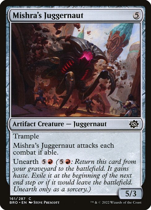 Mishra's Juggernaut highlighted card art