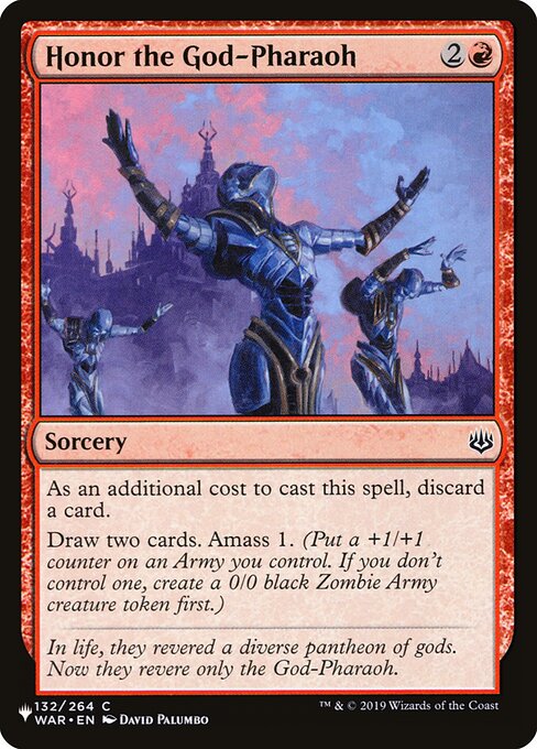 Honor the God-Pharaoh highlighted card art