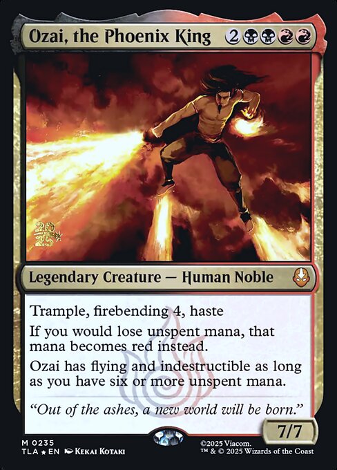 Ozai, the Phoenix King from Avatar: The Last Airbender Promos